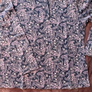 Blair Pink and Blue Buttoned Top